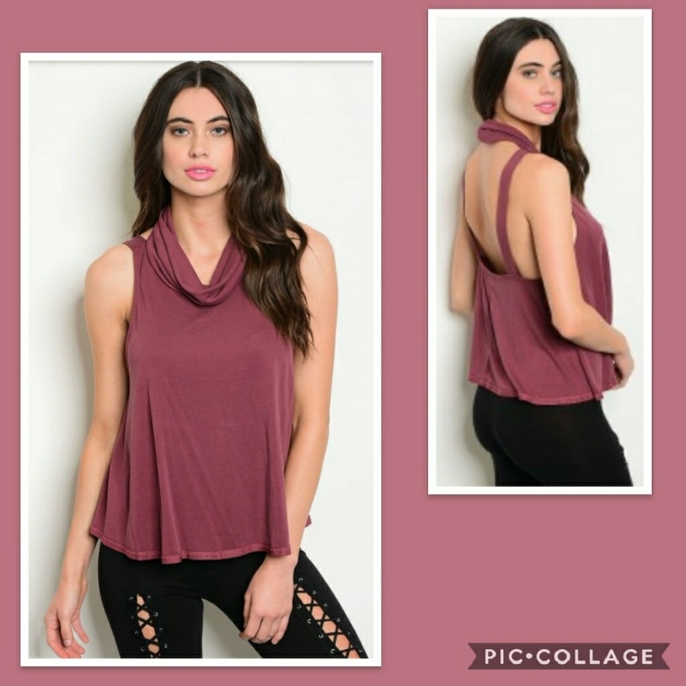 💖Just In💖  "Maddie" burgundy tank